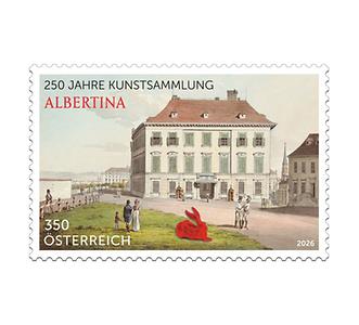 Briefmarke, 250 Jahre Albertina