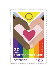 Briefmarke, 30 Jahre Regenbogenparade