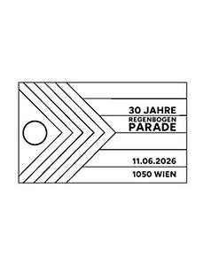 Briefmarke, 30 Jahre Regenbogenparade