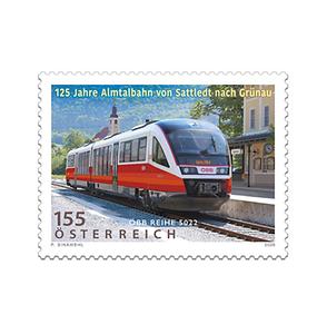 Briefmarke, Auf Schienen durch das Almtal