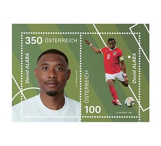 Briefmarke, David Alaba - Ein Meister am Ball