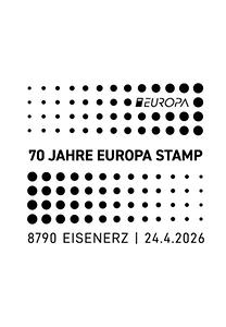 Briefmarke, EUROPA 2026 – 70 Jahre EUROPA stamp