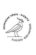 Briefmarke, Kiebitz Briefmarke, Kiebitz