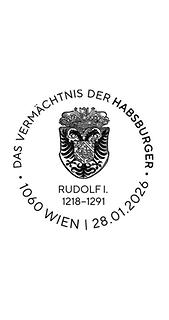 Briefmarke, Rudolf I. – Belehnungsurkunde 1282