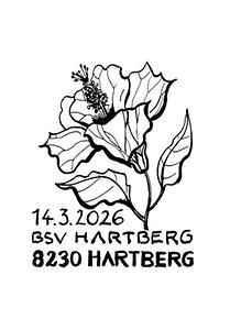 Briefmarke, Treuebonusbriefmarke 2025 – Hibiskus