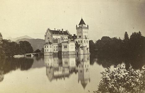 Schloss Anif bei Salzburg. Österreich. Carte de visite. Photographie von Karl Boos. 1870., © IMAGNO/Austrian Archives