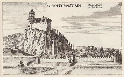 Burg Forchtenstein - Foto: Vischers Topographia Ducatus Styriae 1681