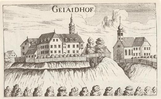 Schloss Gjaidhof - Foto: Vischers Topographia Ducatus Styriae 1681
