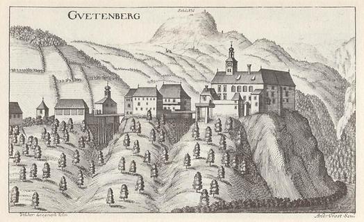 Burg Gutenberg - Foto: Vischers Topographia Ducatus Styriae 1681