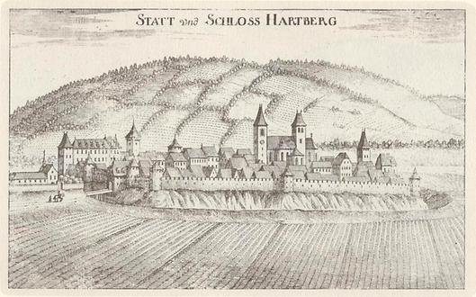 Schloss Hartberg - Foto: Vischers Topographia Ducatus Styriae 1681