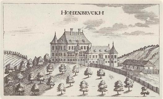 Schloss Hohenbrugg - Foto: Vischers Topographia Ducatus Styriae 1681