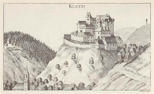 Burg Klöch - Foto: Vischers Topographia Ducatus Styriae 1681