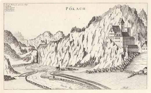 Burg Peggau - Foto: Vischers Topographia Ducatus Styriae 1681