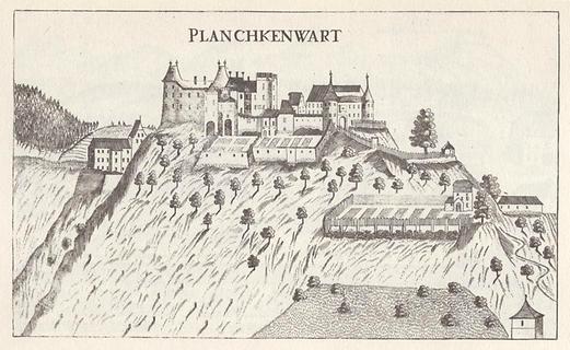 Schloss Plankenwarth - Foto: Vischers Topographia Ducatus Styriae 1681