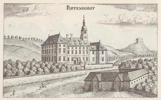 Schloss Poppendorf - Foto: Vischers Topographia Ducatus Styriae 1681