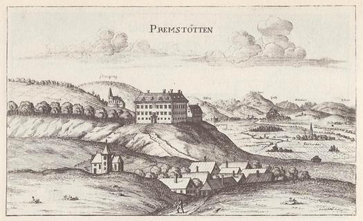 Schloss Premstätten - Foto: Vischers Topographia Ducatus Styriae 1681