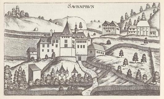 Schloss Sauerbrunn - Foto: Vischers Topographia Ducatus Styriae 1681