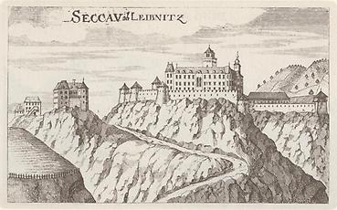 Schloss Seggau, Foto: Vischers Topographia Ducatus Styriae 1681