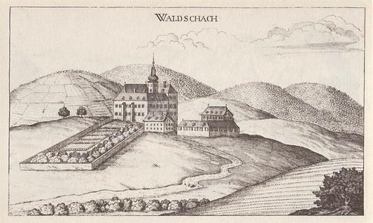 Schloss Waldschach - Foto: Vischers Topographia Ducatus Styriae 1681