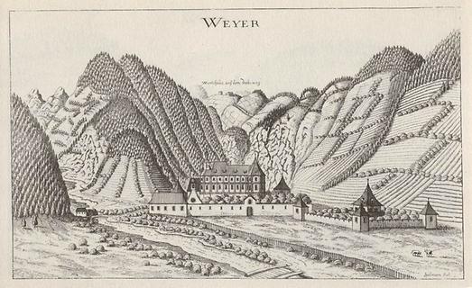 Schloss Weyer - Foto: Vischers Topographia Ducatus Styriae 1681