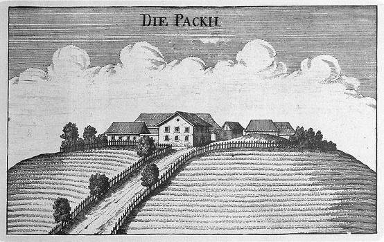 Pack in Georg M. Vischers 'Topographia Ducatus Stiriae'