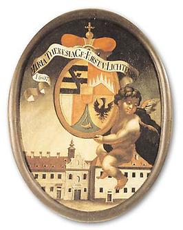 Das Wappen der Stifterin Maria Theresia von Wagensperg