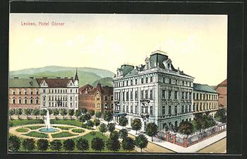 Das Leobener Hotel Gärner (später Baumann), in dem Karl May 1904 mit Gattin abstieg KK