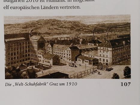 'Welt-Schuhfabrik' in Graz um 1910
