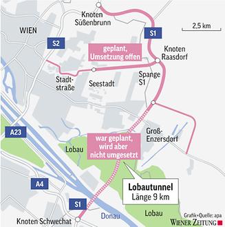 Geplante Wiener Nordostumfahrung