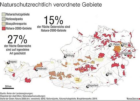 Naturschutzrechtlich verordnete Gebiete