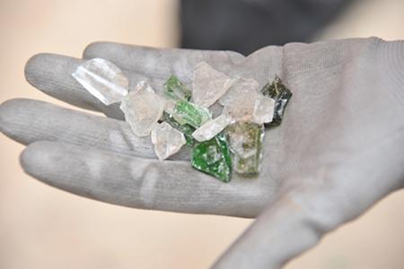 Glasgewinnung im Recycling