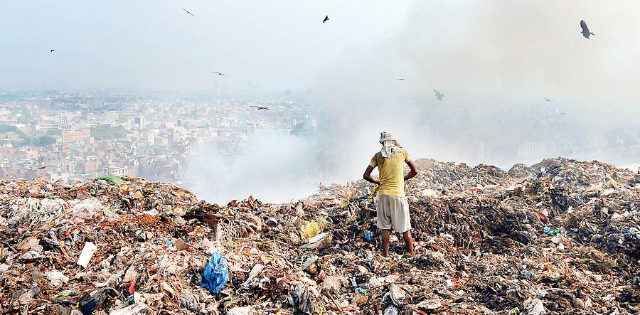 Müllhalde in Neu-Delhi