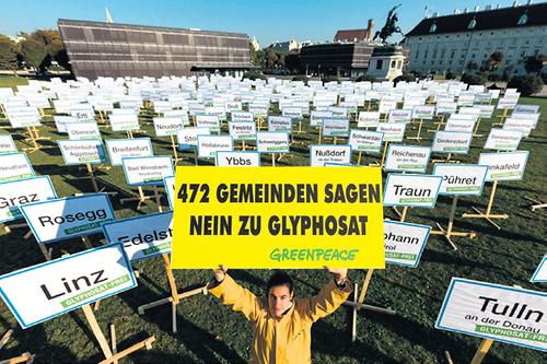 Roundup-Proteste gegen Glyphosat