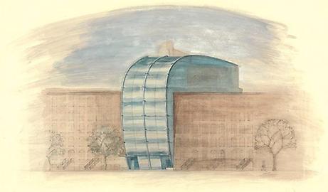 Entwurf für das 'Stifel-Building' von Friedrich Kiesler