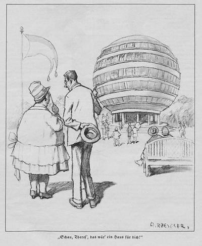 Karikatur aus dem Jahr 1928
