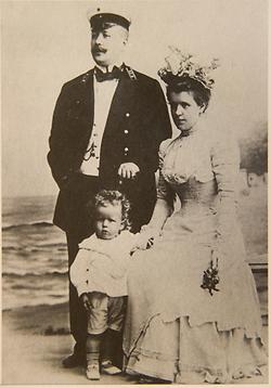 Michail Eisenstein mit Gattin Julia und Sohn Sergej