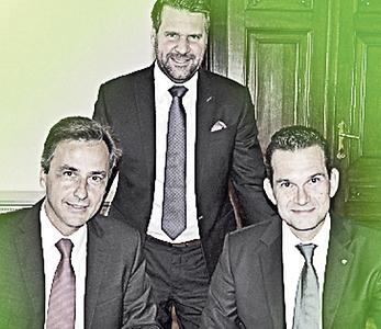 Nagl, Wissmann und NTS-Chef Alexander Albler