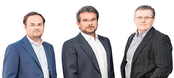 Gründertrio: Jörg Schönbacher, Andrea Rusconi-Clerici, Ferruccio Bottoni
