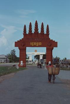 Die Grenze Kambodscha-Vietnam.