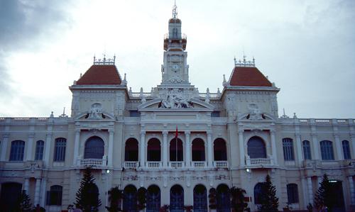 Das alte Rathaus von Saigon, dem heutigen Ho Chi Ming Stadt