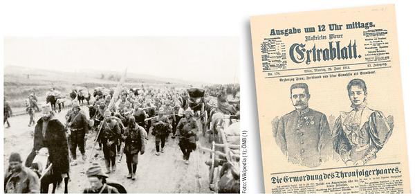 Die Ermordung des österreichisch-ungarischen Thronfolgerpaars am 28. Juni 1914 war nicht Ursache, wohl aber Anlass für den Ersten Weltkrieg