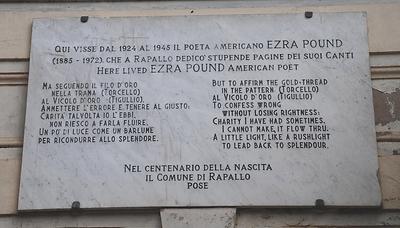 Die Zeiten, als prominente Dichter in Rapallo abstiegen, sind vorbei