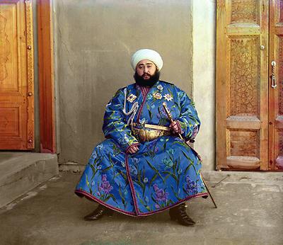 Alim Khan, der letzte Emir von Buchara (Aufnahme von 1911).