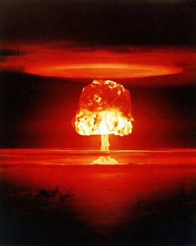 Berühmter 'Shot' vom ersten Atombombenversuch in der Wüste des US-Bundesstaates New Mexico.