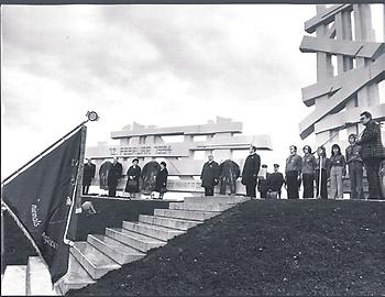 1934er-Gedenken der SP-Spitze in Wöllersdorf