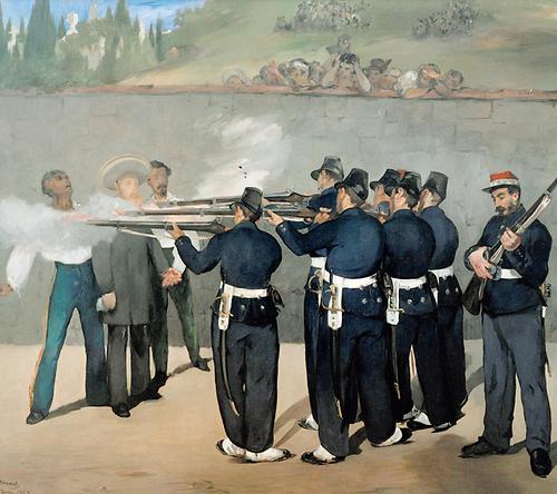 Die Hinrichtung des Kaisers – als Gemälde von Edouard Manet