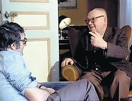 Lanzmann interviewt Murmelstein in Rom, wo er 1975 lebte., © Die Furche