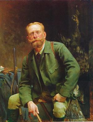 Porträt des Wolfgang Anton Reichsritter von Manner, von Zygmund Ajdukiewicz, 1897