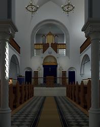 Innenansicht der alten Synagoge von Graz