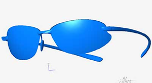 Bild 6: So hoffen wir, dass eine Brille für Augmented Reality demnächst aussehen wird: leicht, tragbar, die durchsichtigen Brillengläser als Stereomonitore (Quelle: D. Schmalstieg)